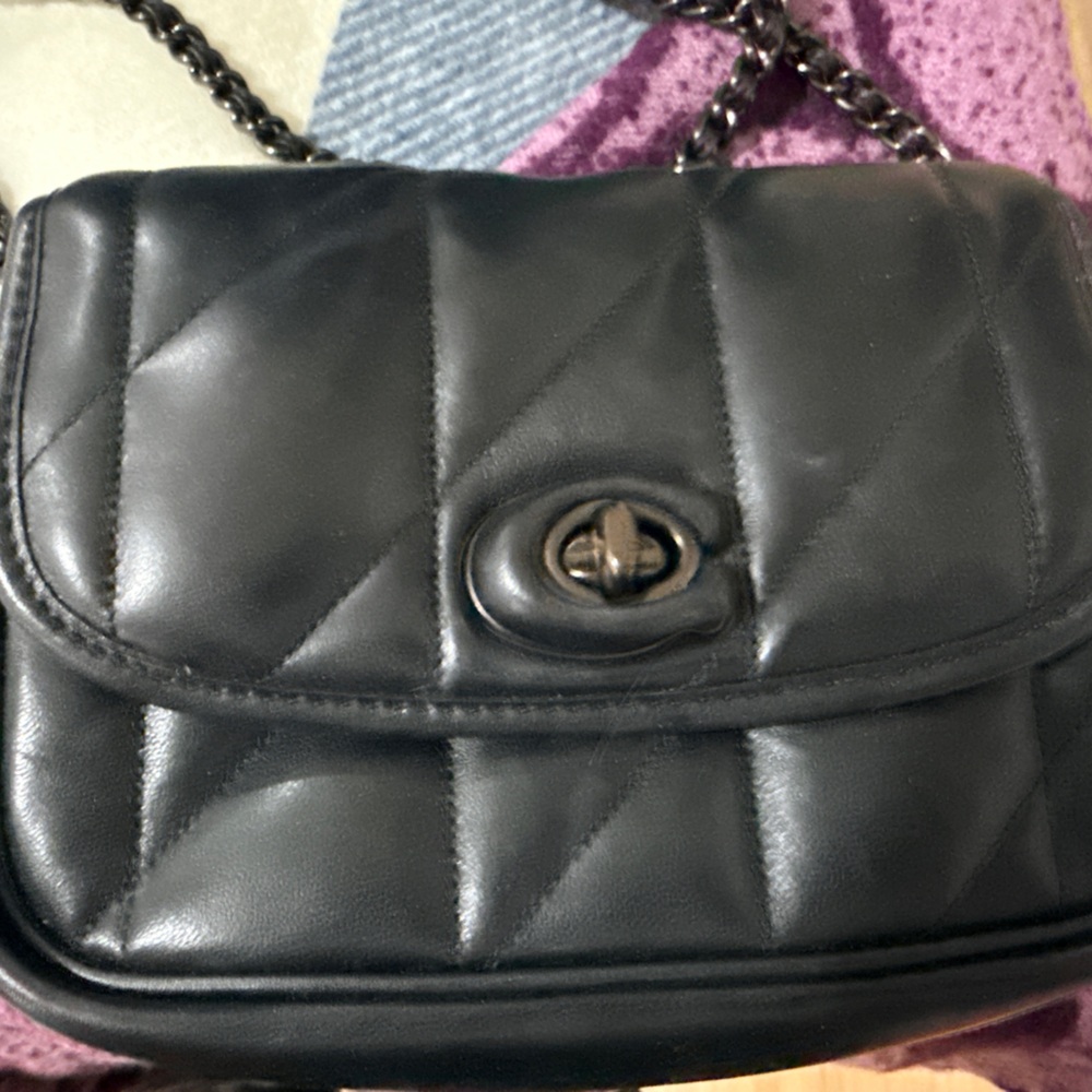 Coach Black Quilted Crossbody Bag